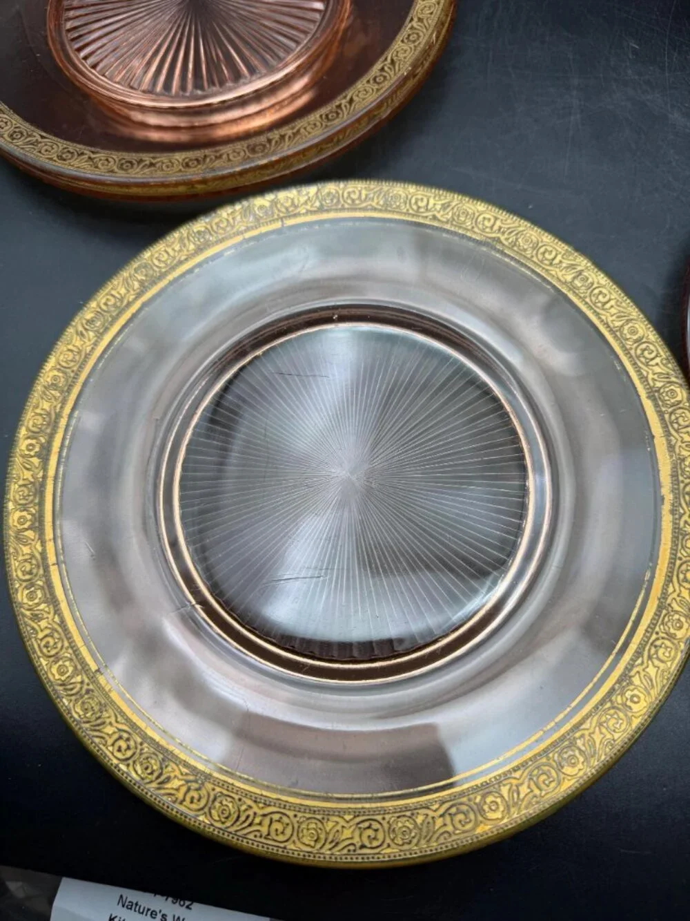 Elegant Medallion n Rosette Salad Plates